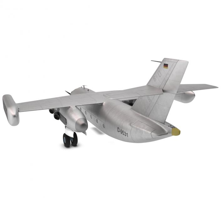 Jet Transport Dornier Do 31 Rigged 3D model