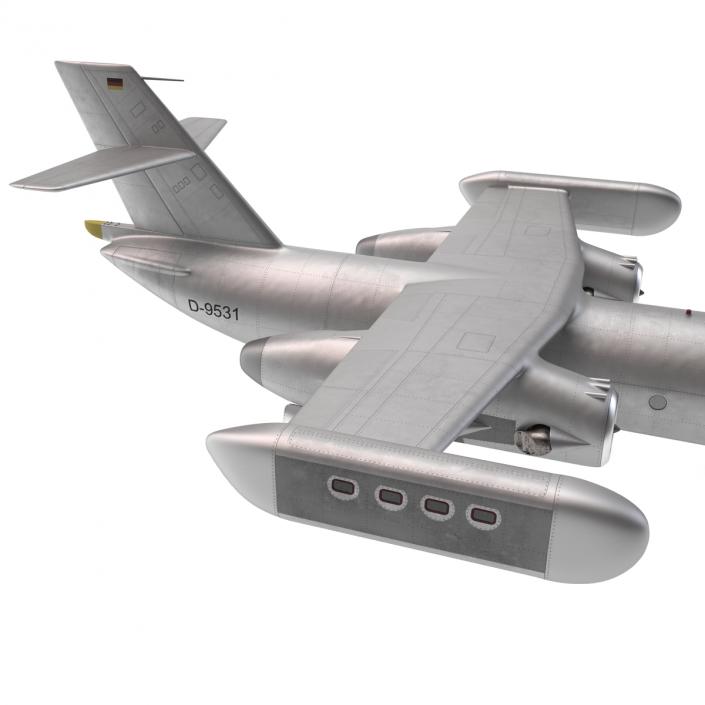 Jet Transport Dornier Do 31 Rigged 3D model