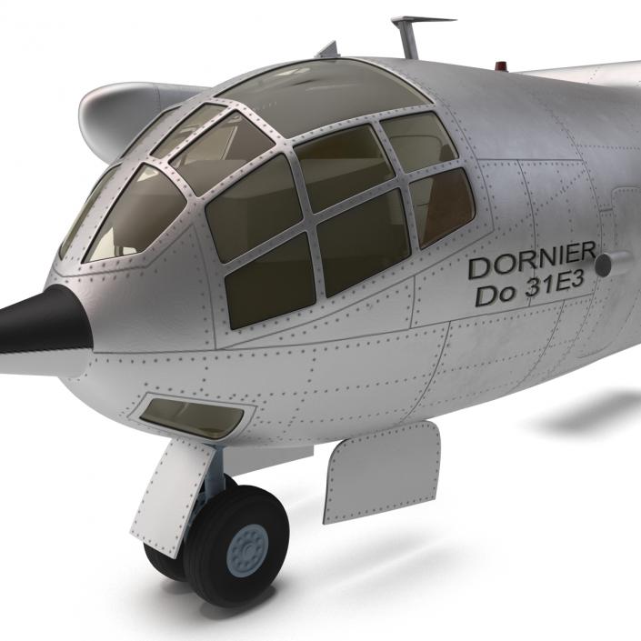 Jet Transport Dornier Do 31 Rigged 3D model