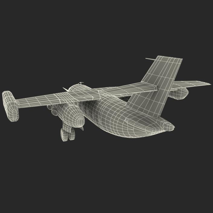 Jet Transport Dornier Do 31 Rigged 3D model