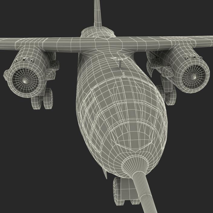 Jet Transport Dornier Do 31 Rigged 3D model