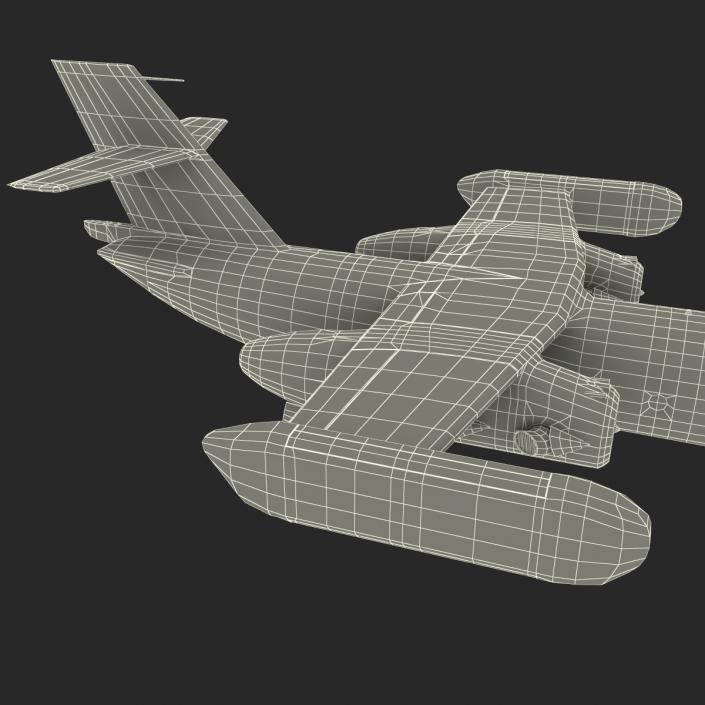 Jet Transport Dornier Do 31 Rigged 3D model