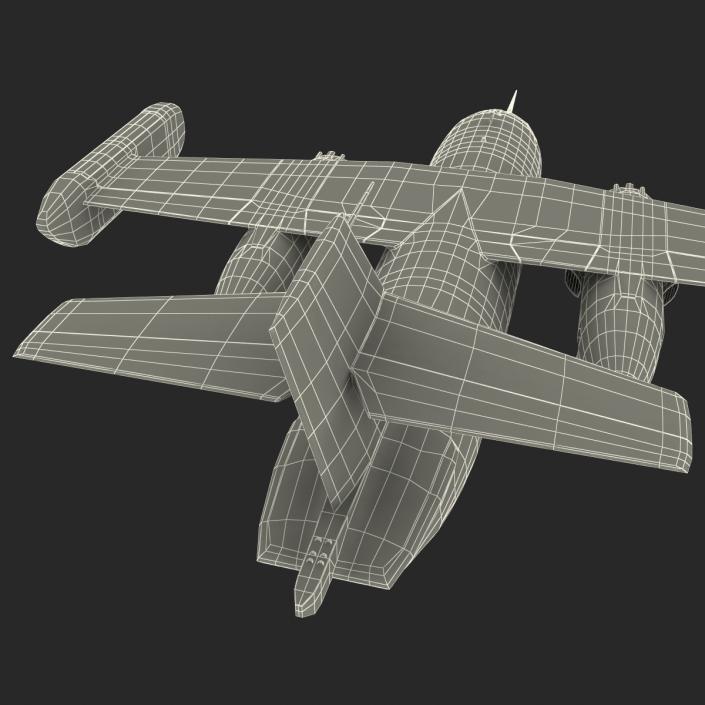 Jet Transport Dornier Do 31 Rigged 3D model