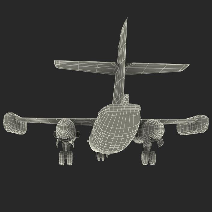 Jet Transport Dornier Do 31 Rigged 3D model