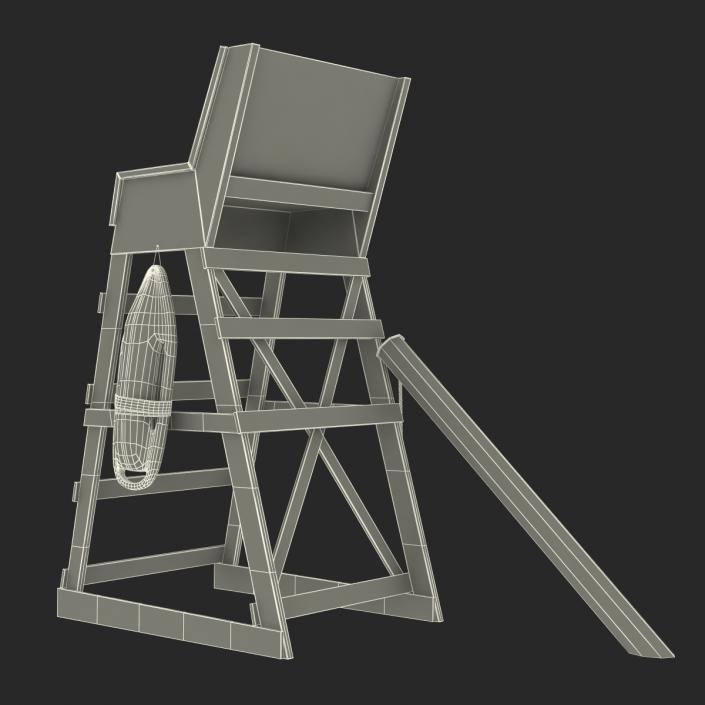 3D model Lifeguard Chair