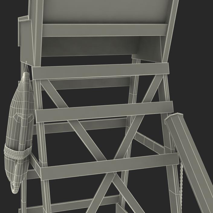 3D model Lifeguard Chair