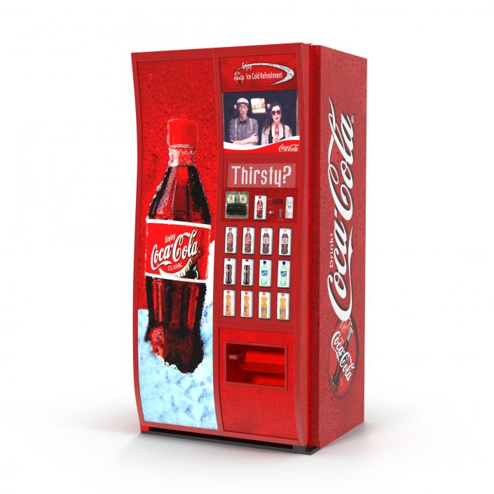 3D model Coca Cola Vending Machine