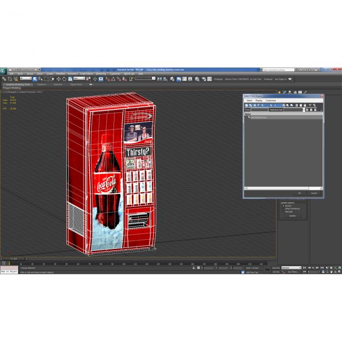 3D model Coca Cola Vending Machine