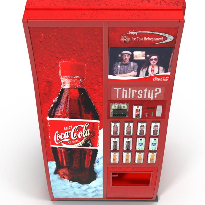 3D model Coca Cola Vending Machine