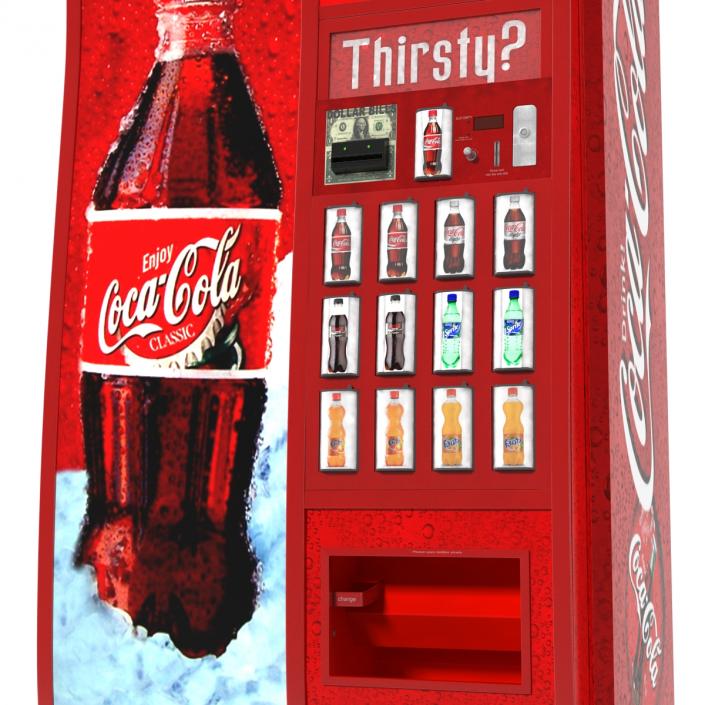 3D model Coca Cola Vending Machine