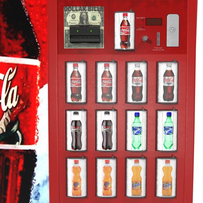 3D model Coca Cola Vending Machine