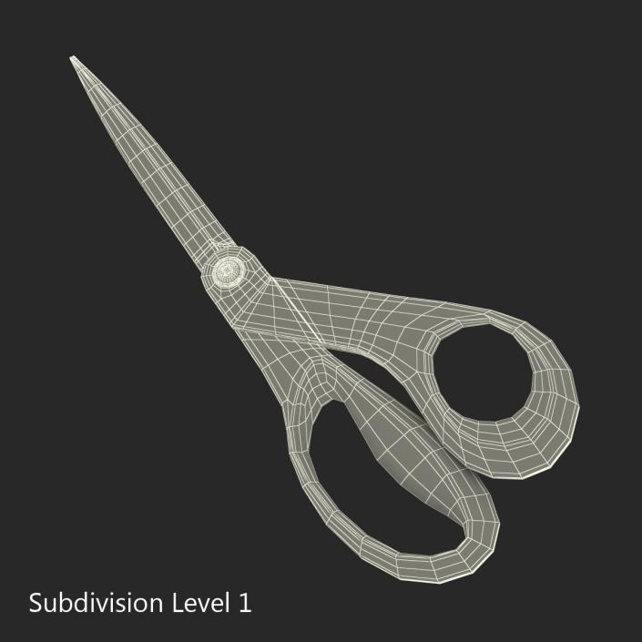 Scissors Red 3D