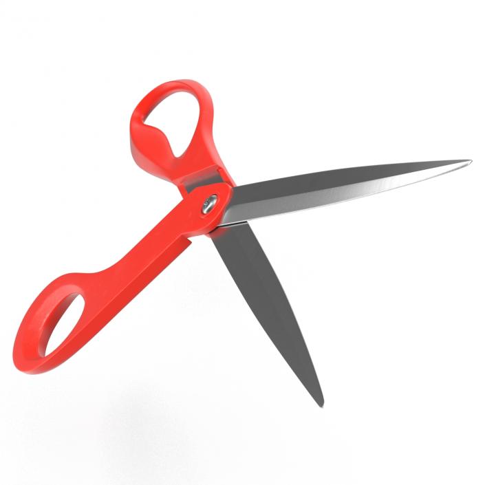 Scissors Red 3D