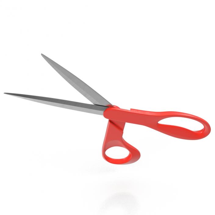 Scissors Red 3D