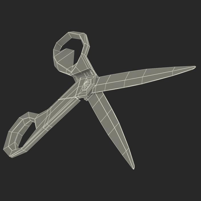 3D model Scissors Orange