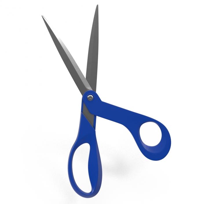 3D Scissors Blue model