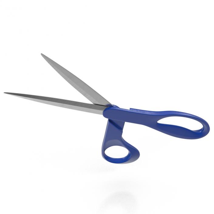 3D Scissors Blue model