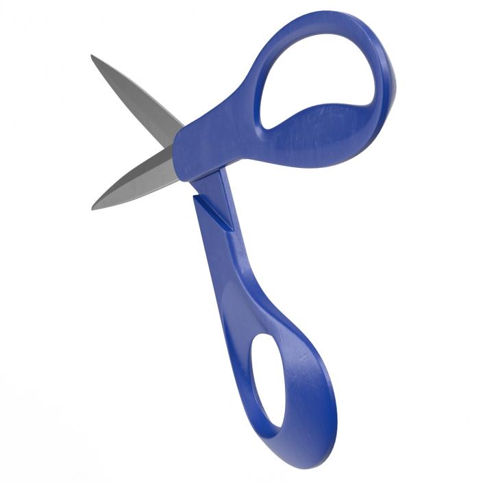 3D Scissors Blue model