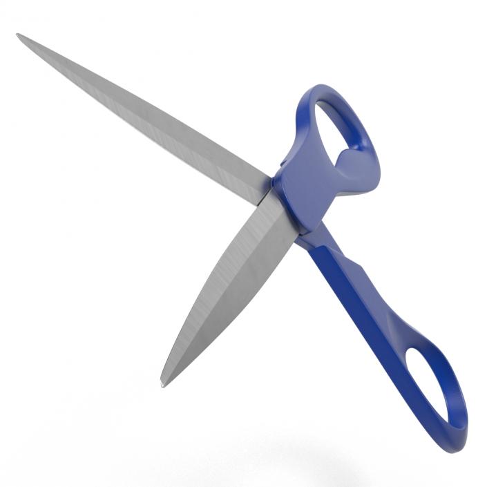 3D Scissors Blue model