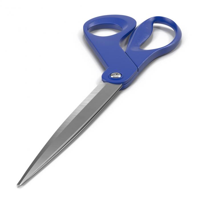 3D Scissors Blue model