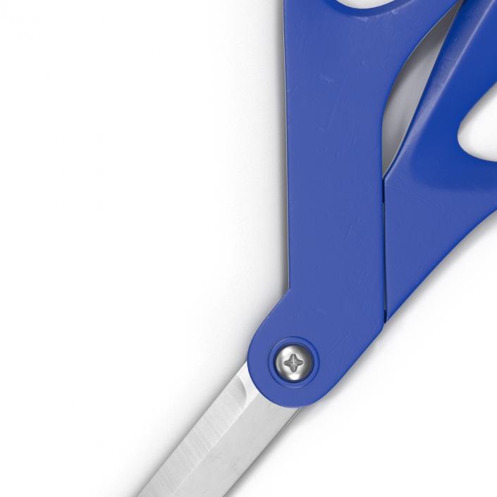 3D Scissors Blue model