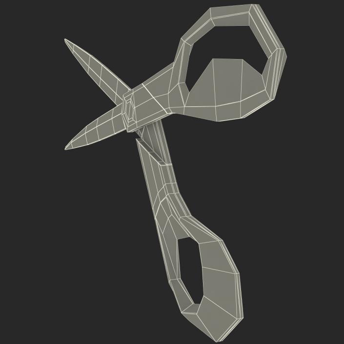 3D Scissors Blue model