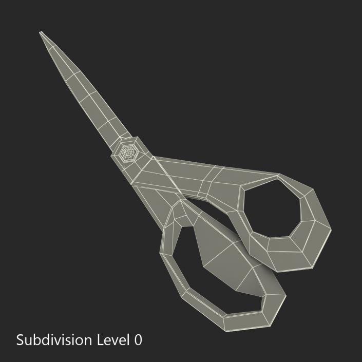 Scissors Black 3D model