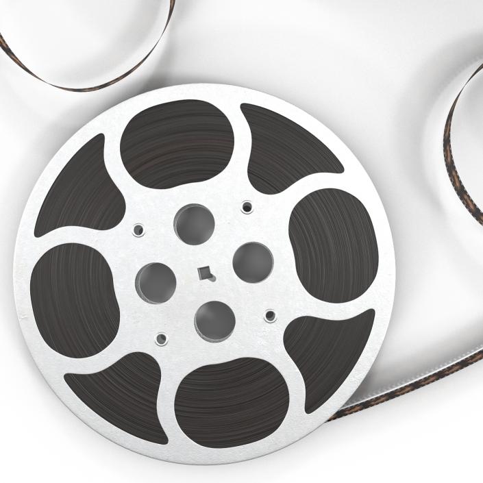 3D Video Film Reel 3D Models Set 3