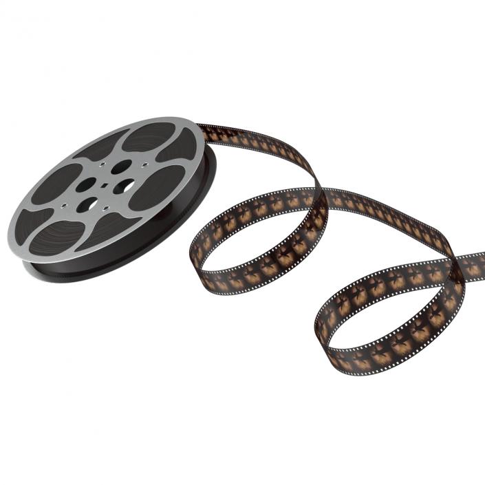 3D Video Film Reel 3D Models Set 3