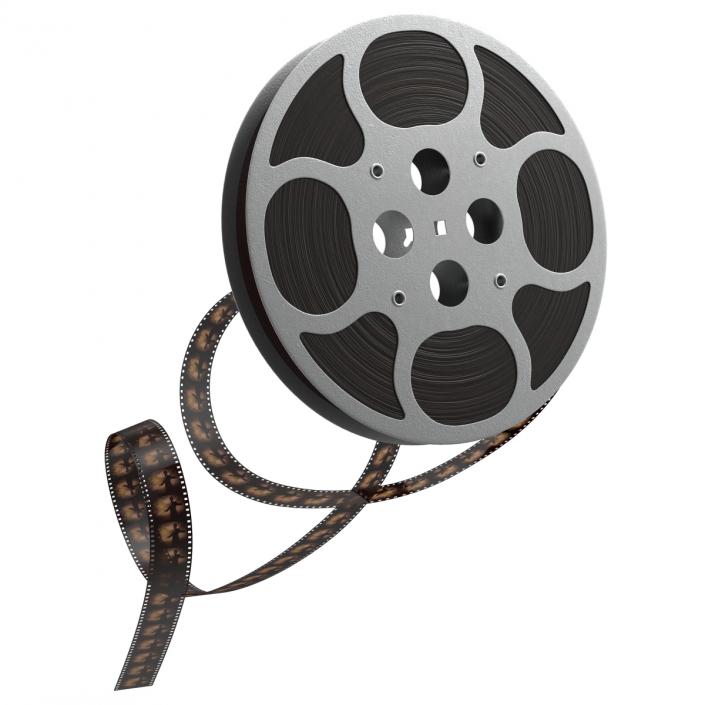 3D Video Film Reel 3D Models Set 3