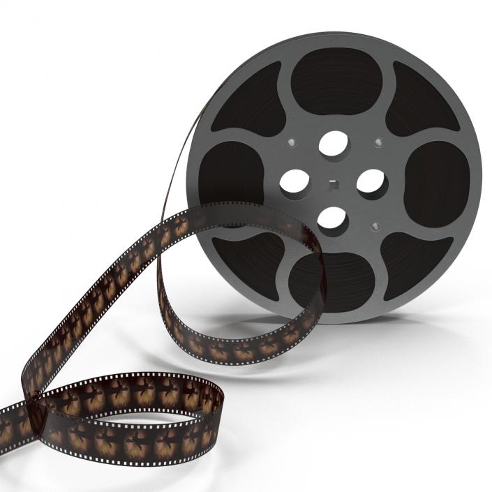 3D Video Film Reel 3D Models Set 3