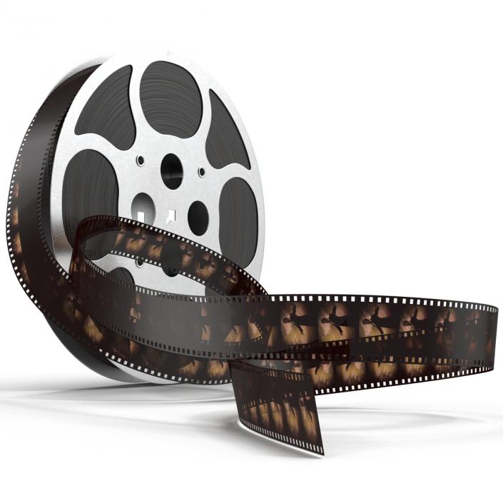 3D Video Film Reel 3D Models Set 3