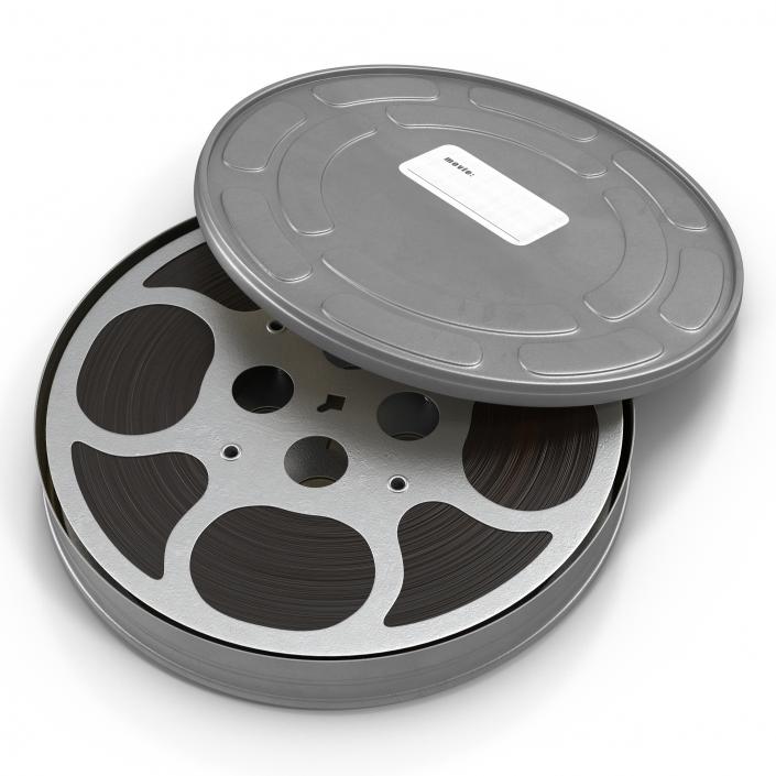 3D model Video Film Reel in Case 2