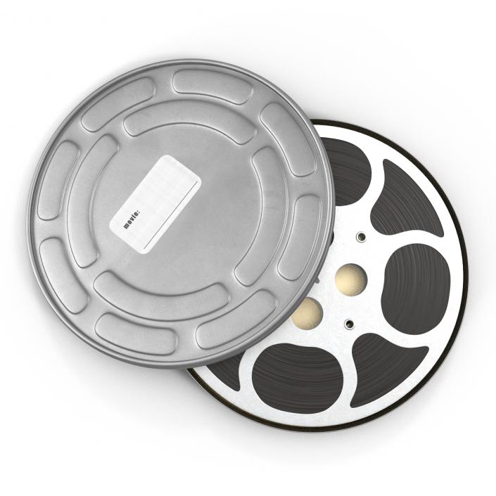 3D model Video Film Reel in Case 2