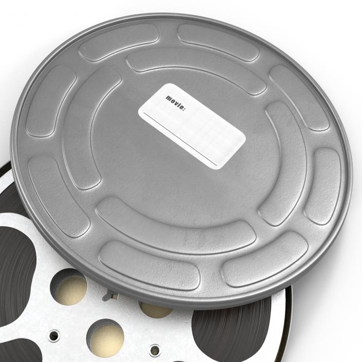 3D model Video Film Reel in Case 2