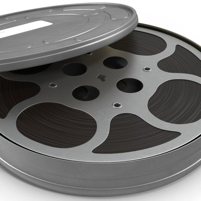 3D model Video Film Reel in Case 2