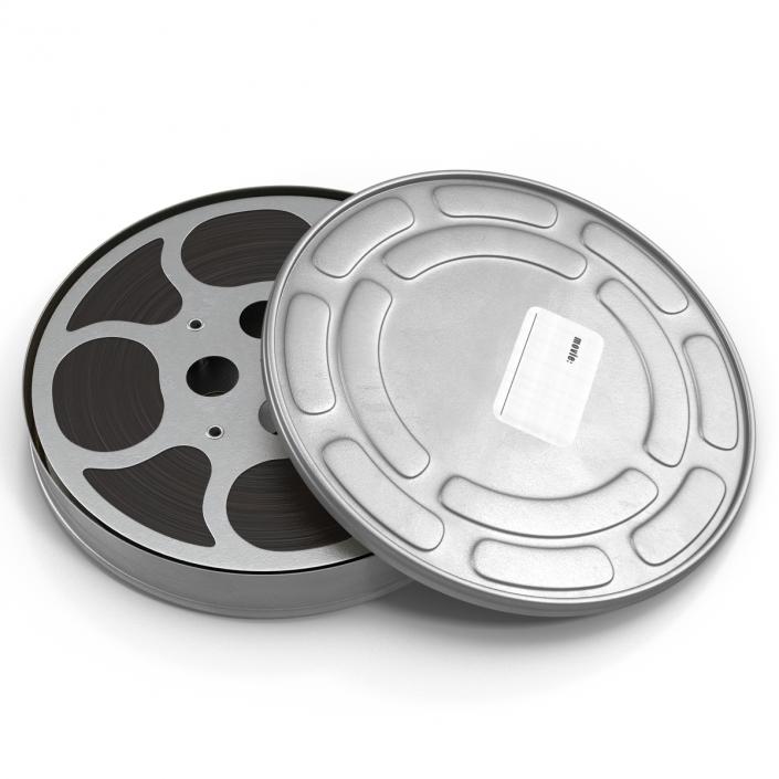 3D model Video Film Reel in Case 2