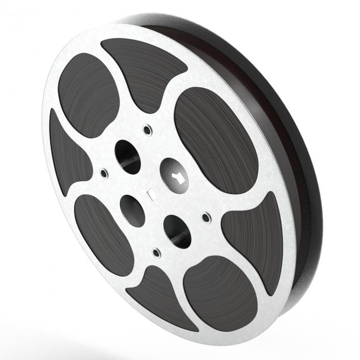 3D model Video Film Reel in Case 2