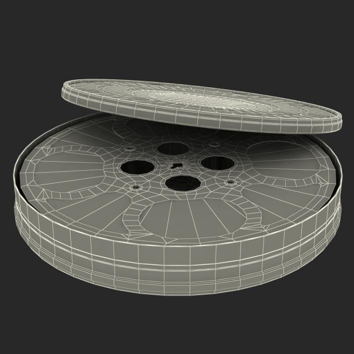 3D model Video Film Reel in Case 2