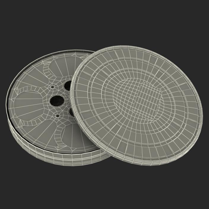 3D model Video Film Reel in Case 2