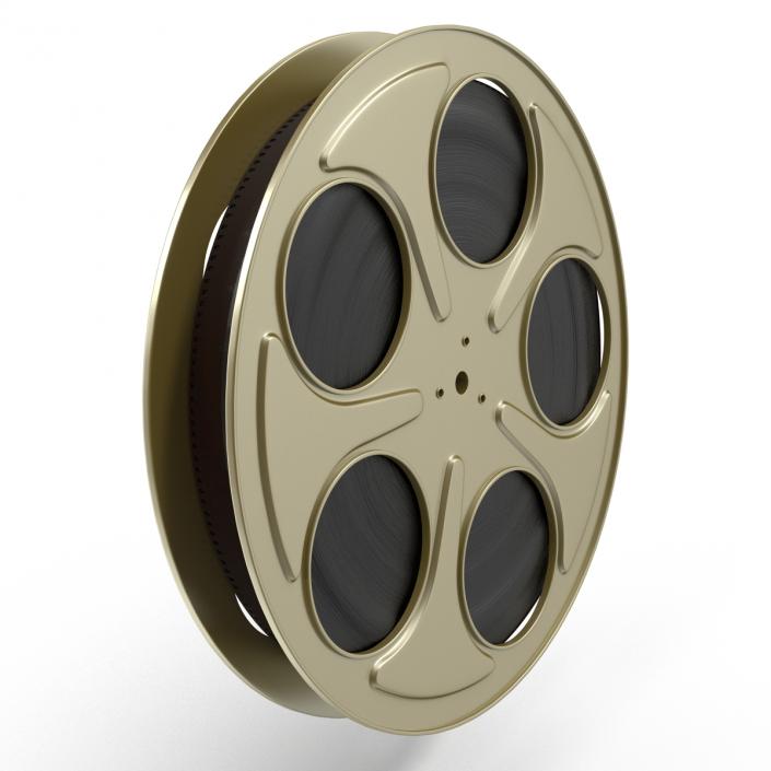 3D model Video Film Reel in Case 3