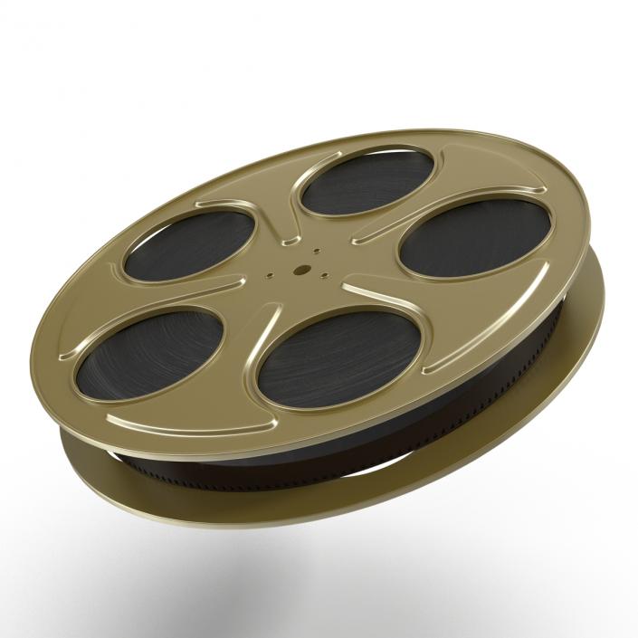 3D model Video Film Reel in Case 3