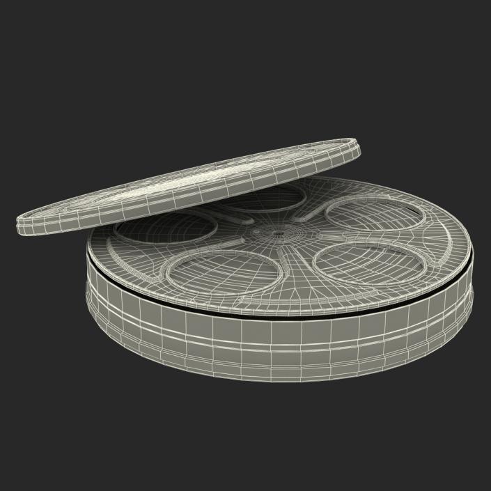 3D model Video Film Reel in Case 3