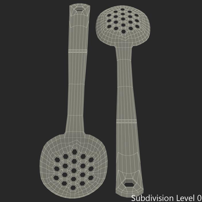 3D model Slotted Spoon 3