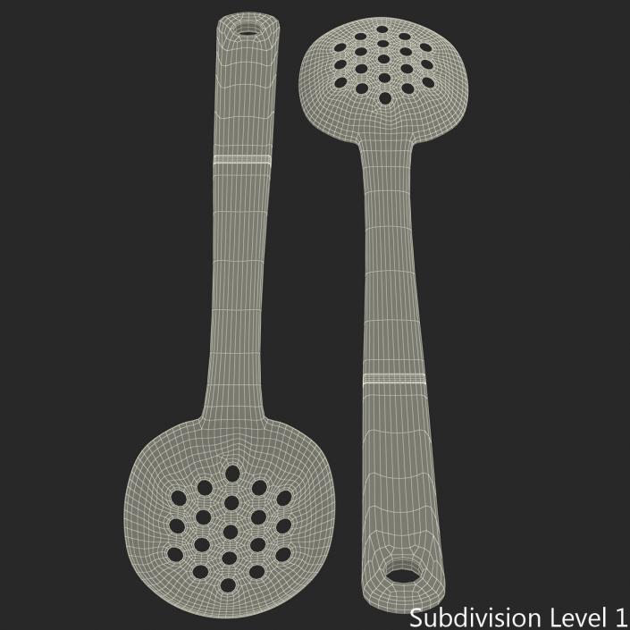 3D model Slotted Spoon 3