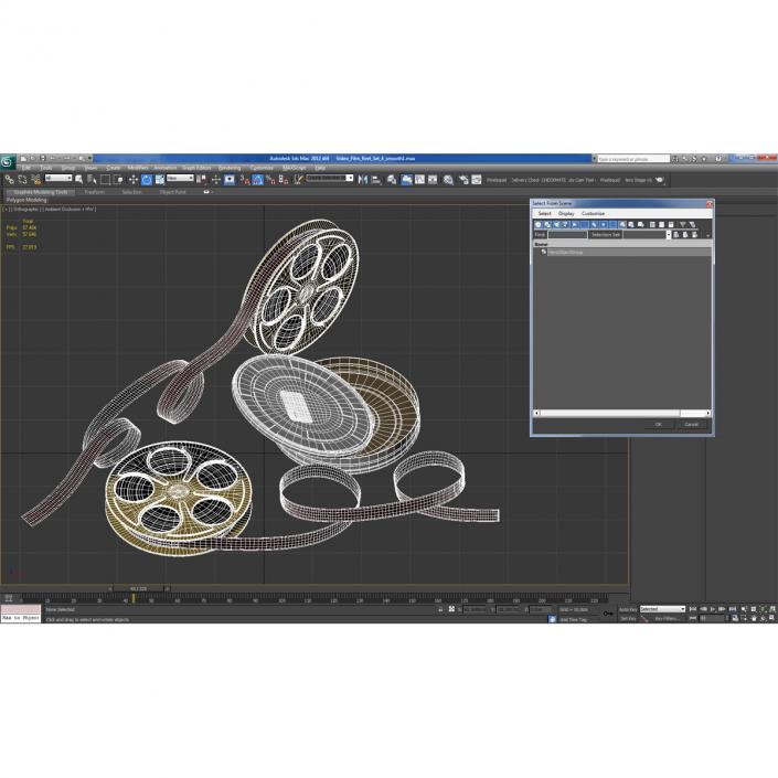 3D Video Film Reel Set 4