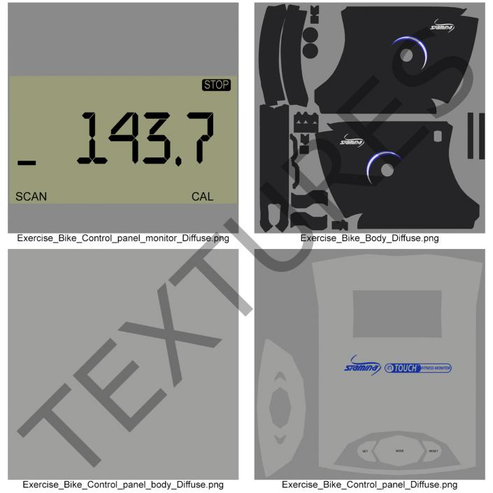 Exercise Bike Stamina Airgometer 3D