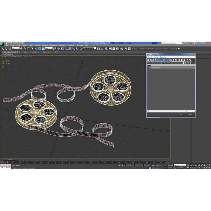 Video Film Reels 3D Models Set 5 3D