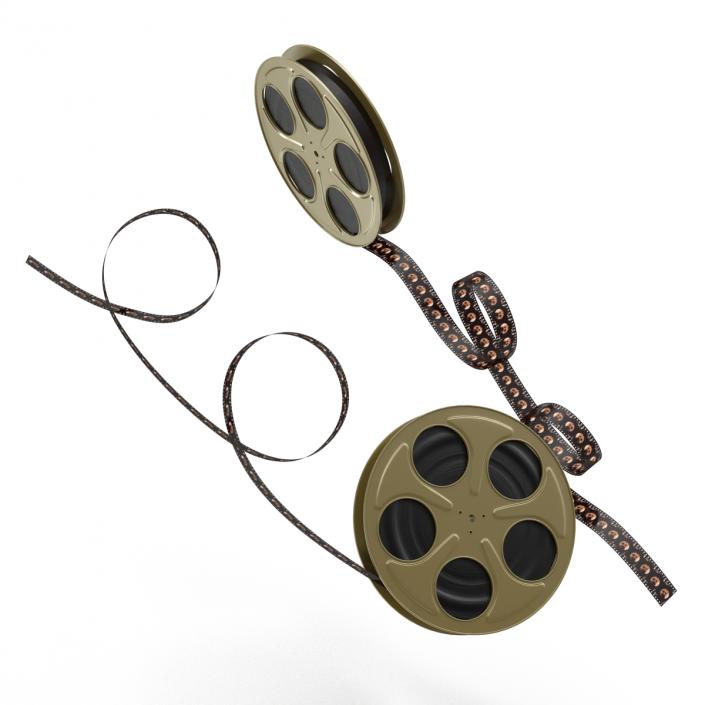 Video Film Reels 3D Models Set 5 3D