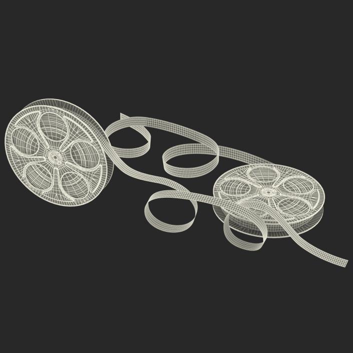 Video Film Reels 3D Models Set 5 3D